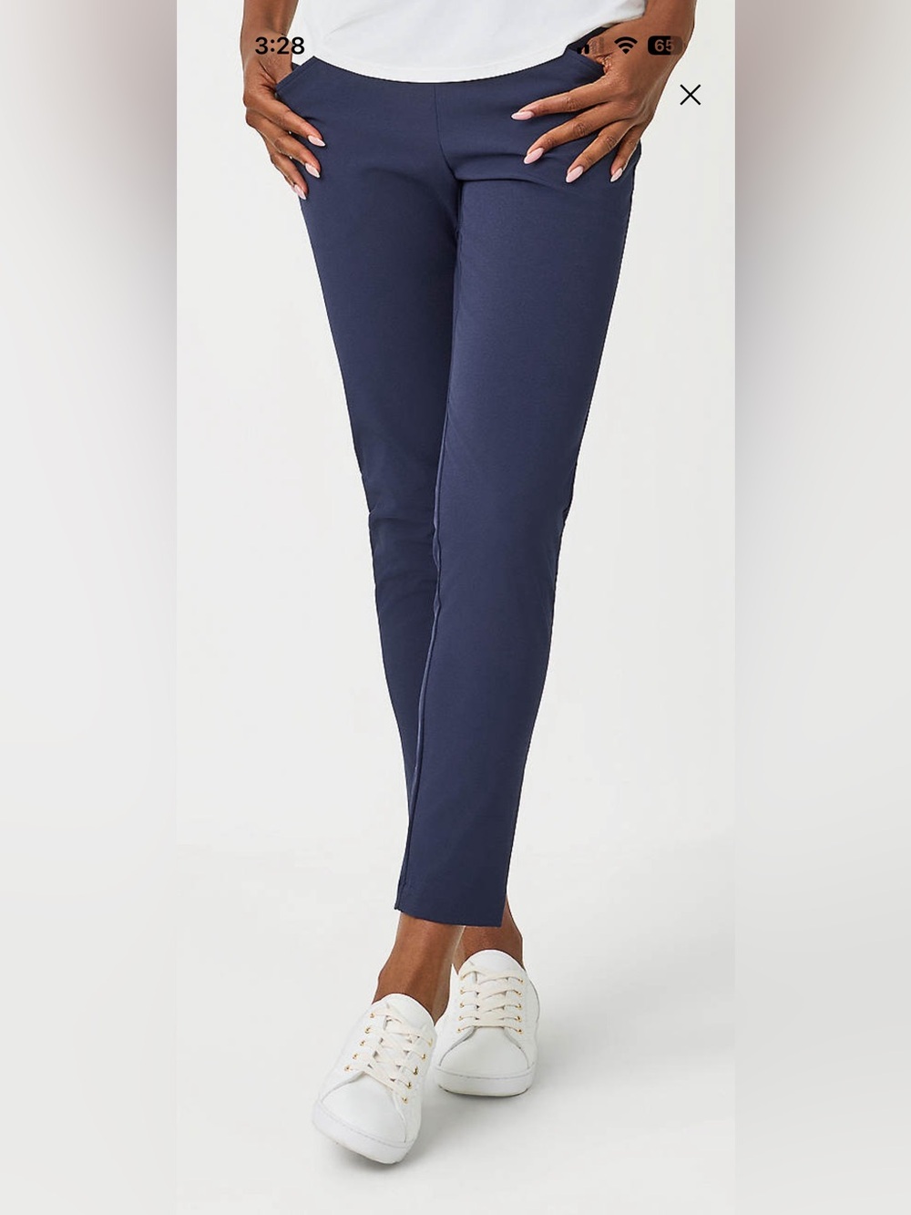 Lilly Pulitzer Luxletic Navy Cropped Ankle Pants